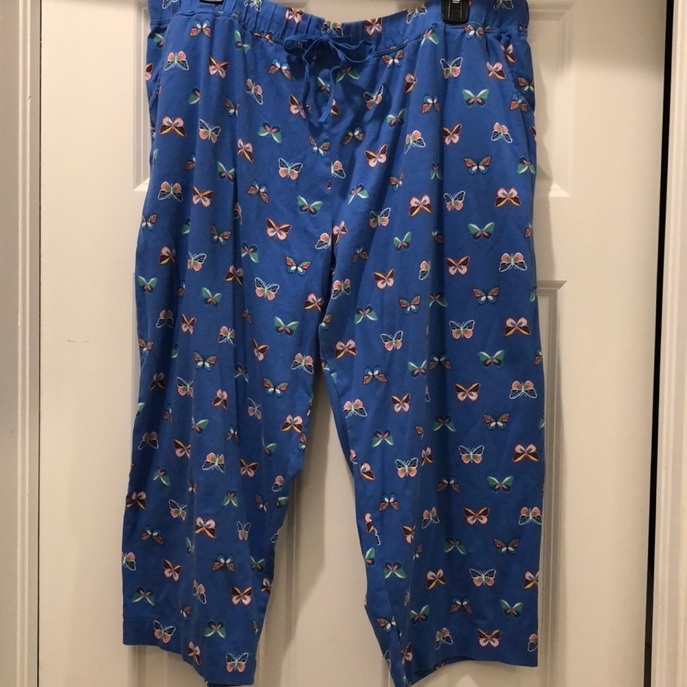 SLEEP SENSE PAJAMA PANTS 👖 “BUTTERFLIES” EUC sz XL